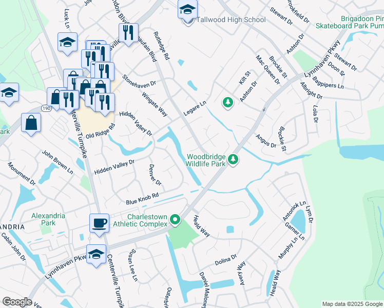 map of restaurants, bars, coffee shops, grocery stores, and more near 1808 Barkading Court in Virginia Beach