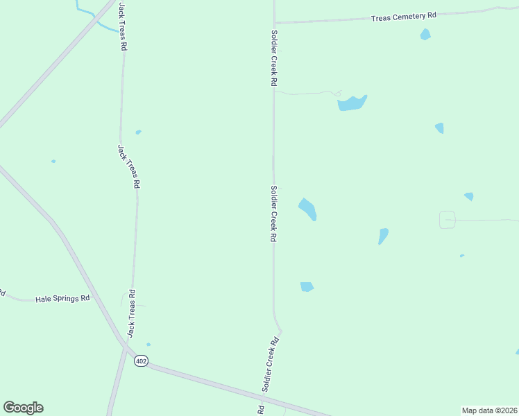 map of restaurants, bars, coffee shops, grocery stores, and more near 1230 Soldier Creek Road in Kirksey