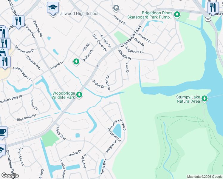 map of restaurants, bars, coffee shops, grocery stores, and more near 5156 Brockie Street in Virginia Beach