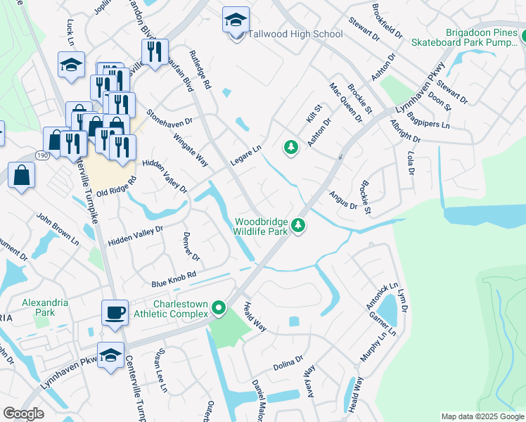 map of restaurants, bars, coffee shops, grocery stores, and more near 5332 Beaufain Boulevard in Virginia Beach