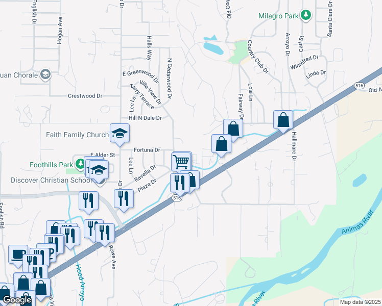 map of restaurants, bars, coffee shops, grocery stores, and more near 520011D Villa View Drive in Farmington
