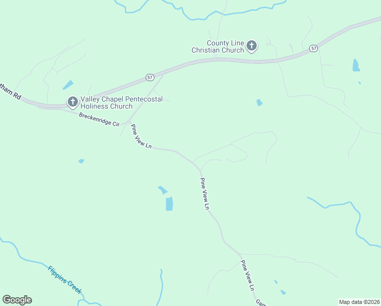 map of restaurants, bars, coffee shops, grocery stores, and more near 349 Pine View Lane in Axton