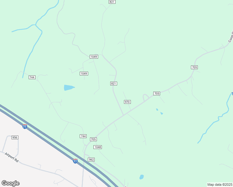 map of restaurants, bars, coffee shops, grocery stores, and more near 373-689 State Road 821 in Hillsville