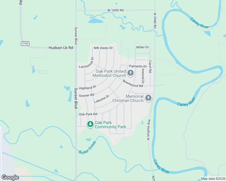map of restaurants, bars, coffee shops, grocery stores, and more near 425 Lahoma Drive in Bartlesville