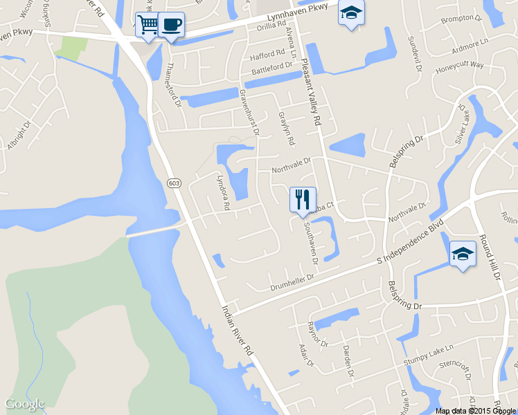 map of restaurants, bars, coffee shops, grocery stores, and more near 1941 Gravenhurst Drive in Virginia Beach
