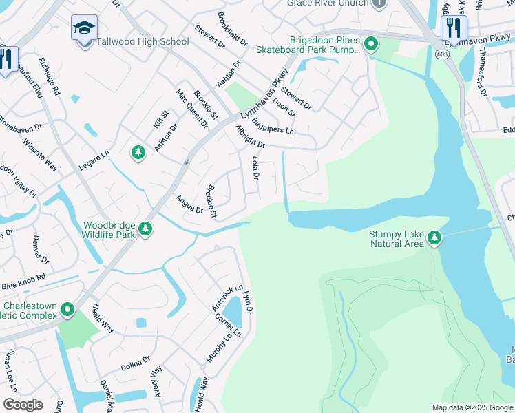 map of restaurants, bars, coffee shops, grocery stores, and more near 1673 Lola Dr in Virginia Beach