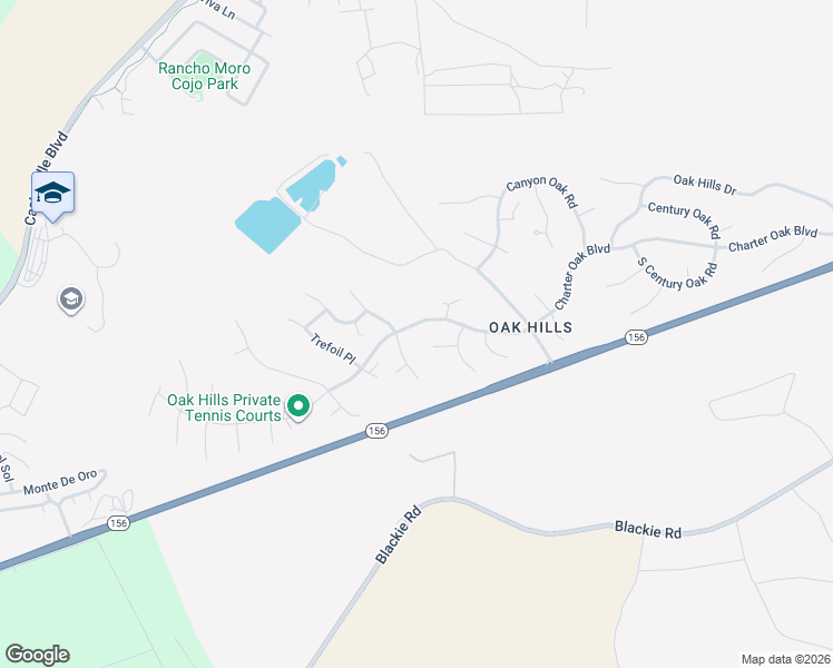 map of restaurants, bars, coffee shops, grocery stores, and more near 9815 Clover Trail in Salinas