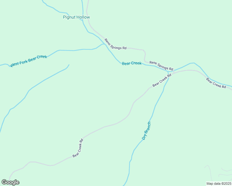 map of restaurants, bars, coffee shops, grocery stores, and more near 2526 Bear Creek Road in Walnut Shade