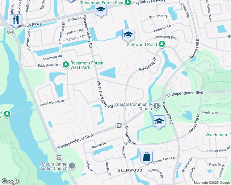 map of restaurants, bars, coffee shops, grocery stores, and more near 2008 Swanton Court in Virginia Beach