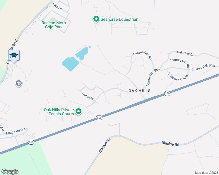 map of restaurants, bars, coffee shops, grocery stores, and more near 14605 Charter Oak Boulevard in Salinas