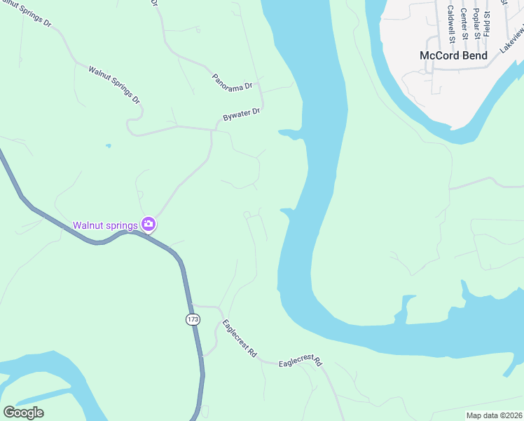 map of restaurants, bars, coffee shops, grocery stores, and more near 499 Cane Cove Road in Cape Fair