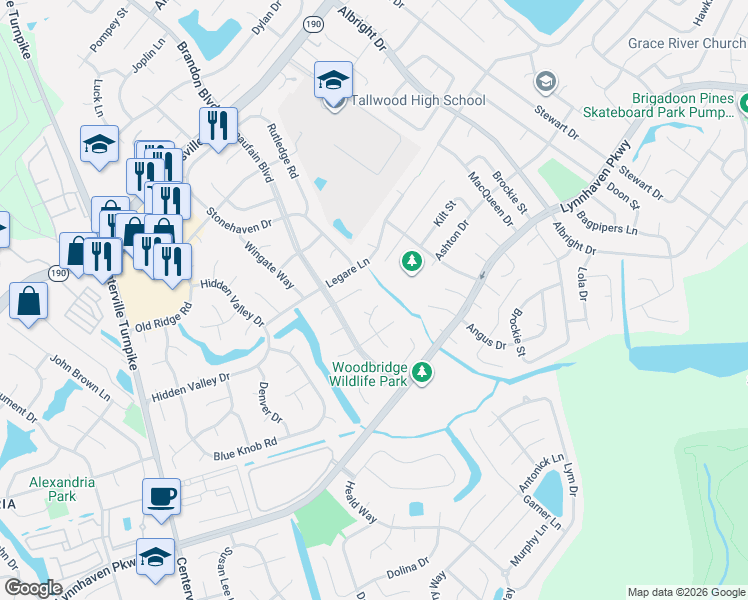 map of restaurants, bars, coffee shops, grocery stores, and more near 5333 Tuza Lane in Virginia Beach