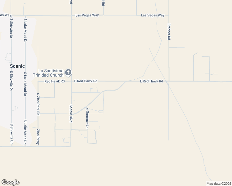 map of restaurants, bars, coffee shops, grocery stores, and more near 3782 South Frehner Road in Scenic