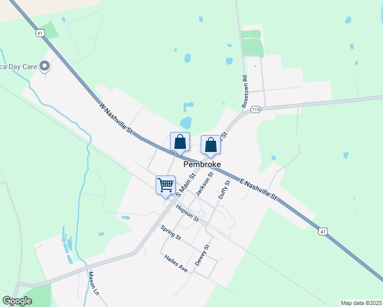 map of restaurants, bars, coffee shops, grocery stores, and more near in Pembroke