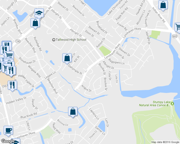map of restaurants, bars, coffee shops, grocery stores, and more near 5313 Nelson Court in Virginia Beach