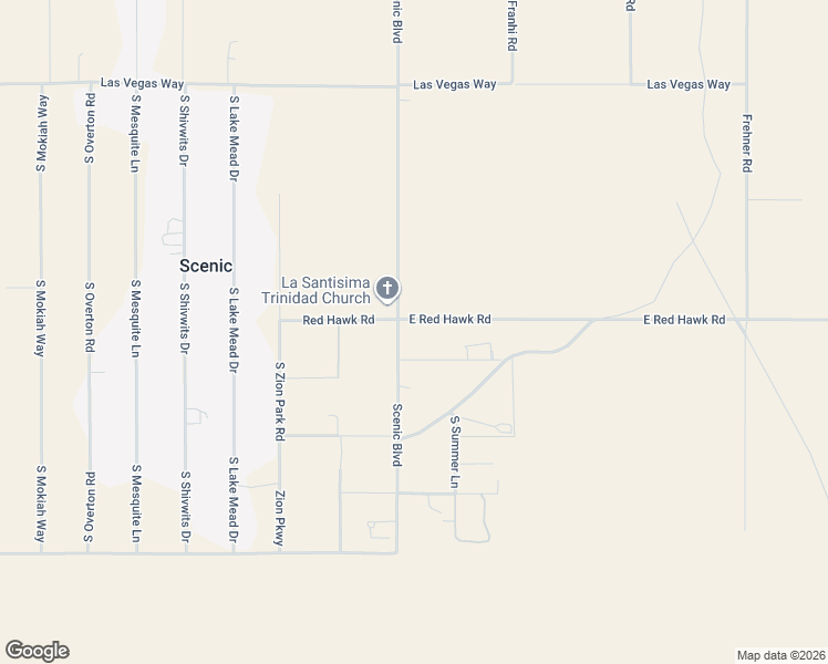 map of restaurants, bars, coffee shops, grocery stores, and more near East Red Hawk Road in Littlefield