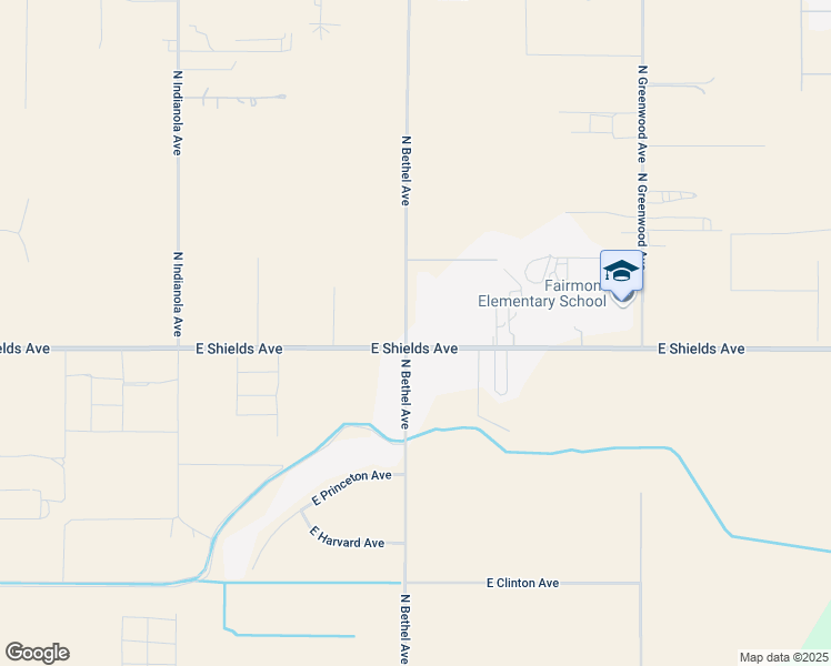 map of restaurants, bars, coffee shops, grocery stores, and more near 12020 East Shields Avenue in Sanger