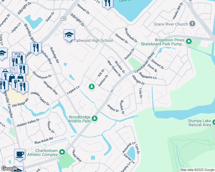 map of restaurants, bars, coffee shops, grocery stores, and more near 5404 Murdock Court in Virginia Beach