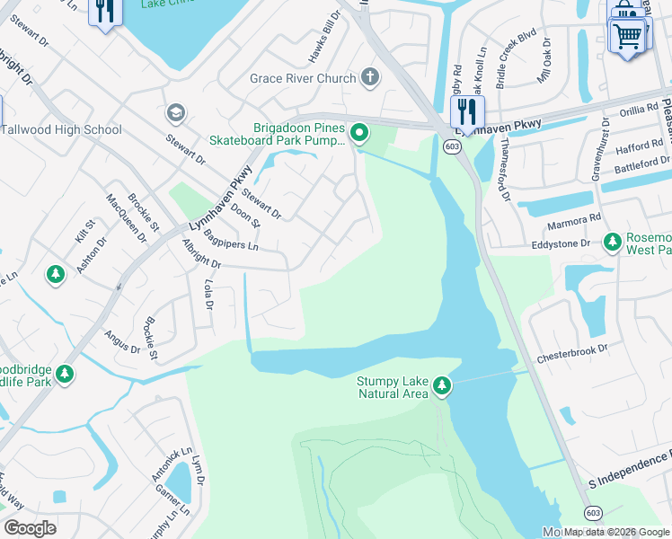 map of restaurants, bars, coffee shops, grocery stores, and more near 1705 Paisley Ct in Virginia Beach