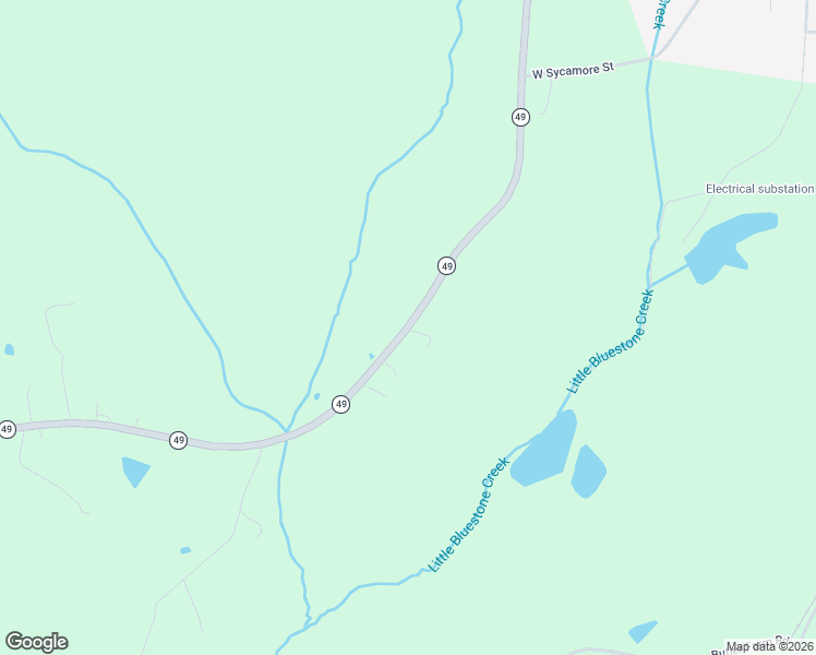 map of restaurants, bars, coffee shops, grocery stores, and more near 25454 Virginia 49 in Chase City