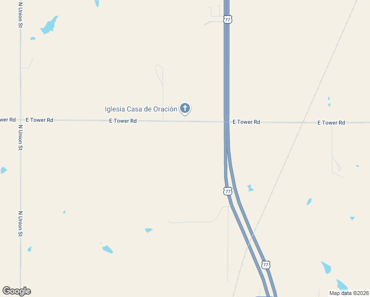 map of restaurants, bars, coffee shops, grocery stores, and more near 1190 East Tower Road in Ponca City