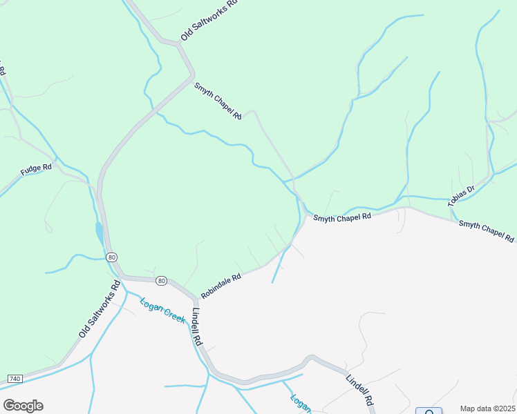 map of restaurants, bars, coffee shops, grocery stores, and more near 28450 Smyth Chapel Road in Meadowview