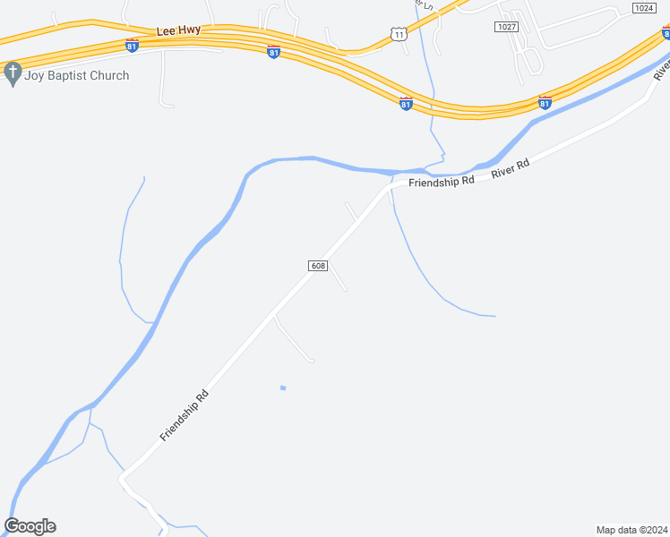 map of restaurants, bars, coffee shops, grocery stores, and more near 12299 Friendship Road in Chilhowie