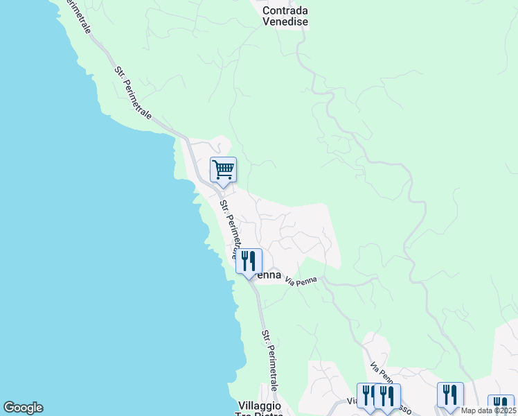 map of restaurants, bars, coffee shops, grocery stores, and more near 21 Via Zighidi in Libero consorzio comunale di Trapani