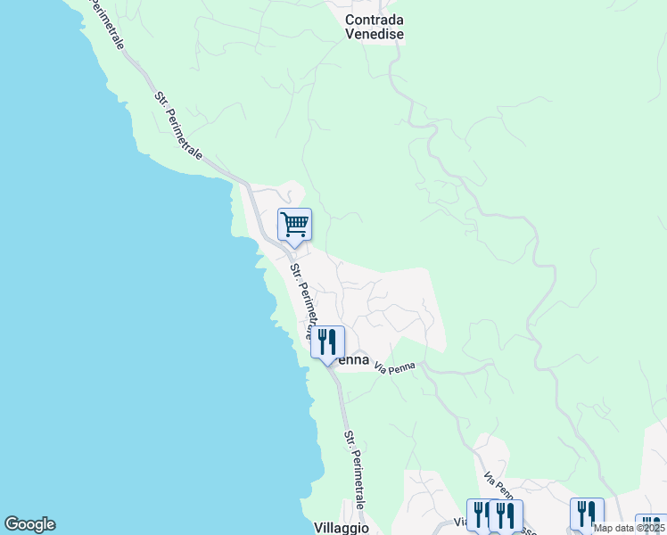 map of restaurants, bars, coffee shops, grocery stores, and more near 21 Via Zighidi in Libero consorzio comunale di Trapani