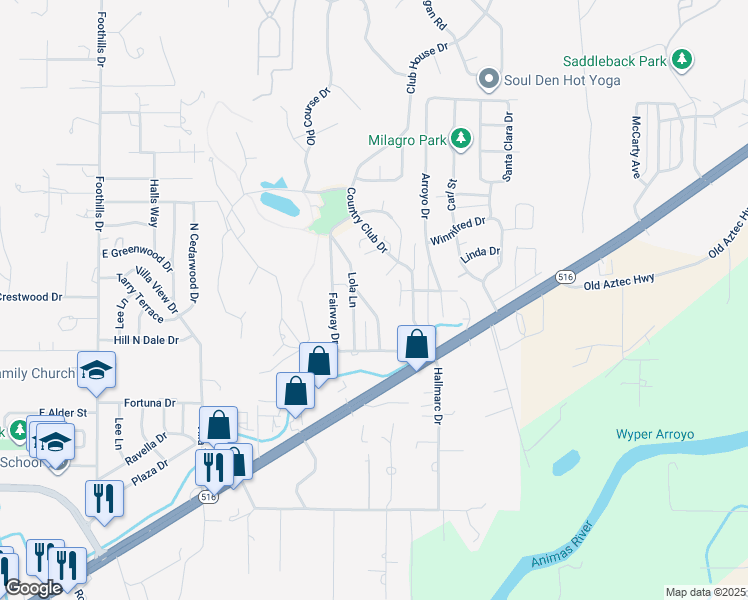 map of restaurants, bars, coffee shops, grocery stores, and more near 5600 Bogie Avenue in Farmington