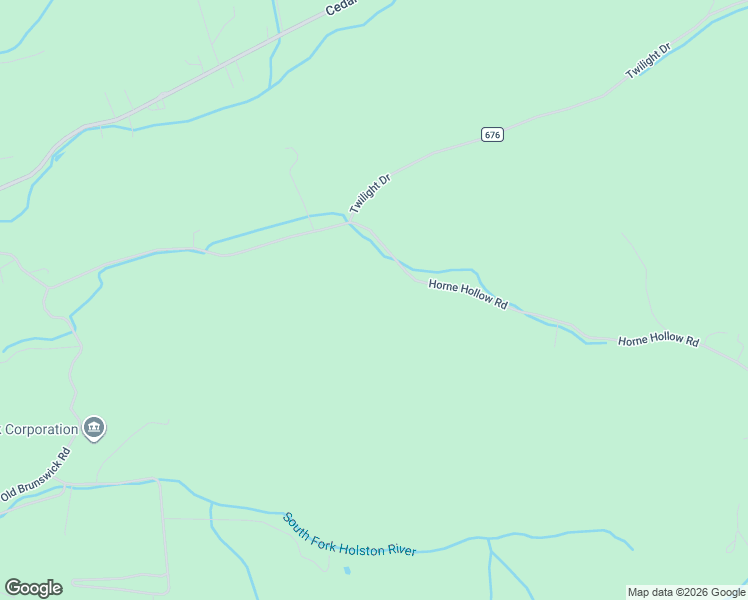 map of restaurants, bars, coffee shops, grocery stores, and more near Horne Hollow Road in Sugar Grove