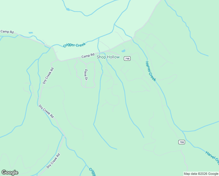map of restaurants, bars, coffee shops, grocery stores, and more near 52 Bobcat Run Road in Sugar Grove