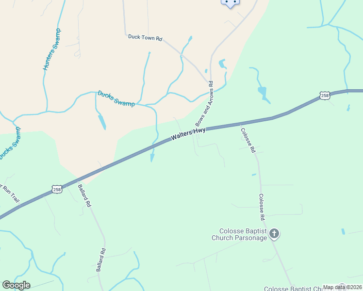 map of restaurants, bars, coffee shops, grocery stores, and more near 27175 Walters Highway in Carrsville