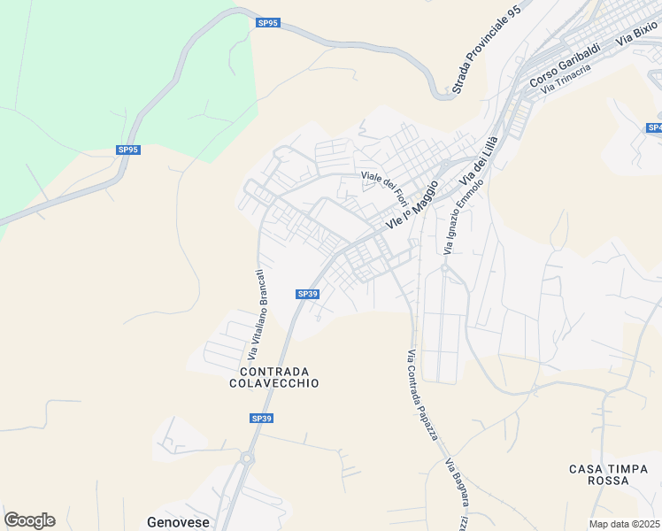 map of restaurants, bars, coffee shops, grocery stores, and more near 51 Via Begonia in Scicli