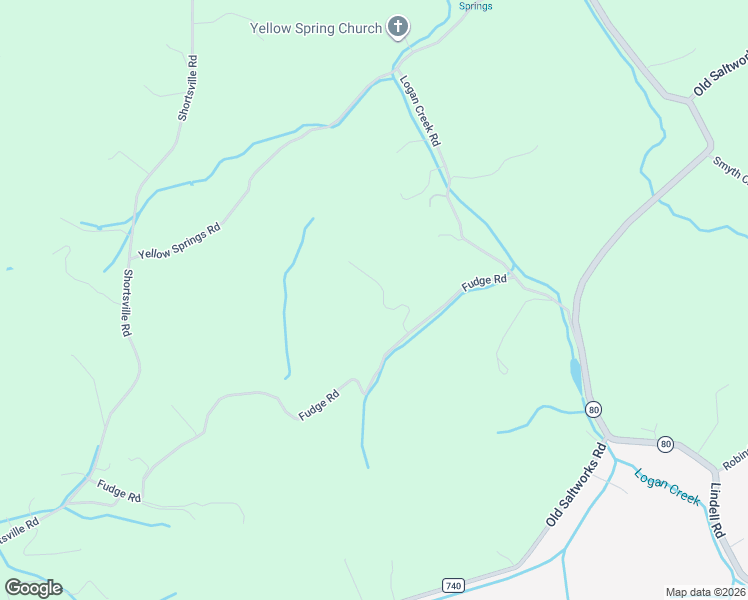 map of restaurants, bars, coffee shops, grocery stores, and more near 27207 Fudge Road in Abingdon