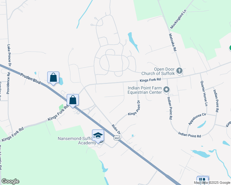 map of restaurants, bars, coffee shops, grocery stores, and more near 104 Castle Court in Suffolk