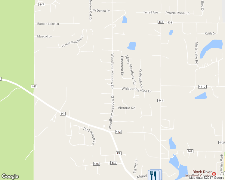 map of restaurants, bars, coffee shops, grocery stores, and more near 7004 Woodland Meadow Drive in Poplar Bluff