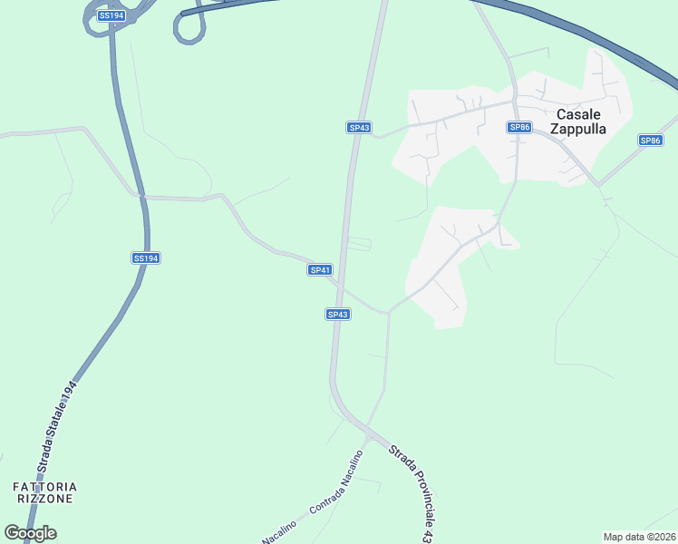 map of restaurants, bars, coffee shops, grocery stores, and more near 268 Via Sorda Sampieri in Libero consorzio comunale di Ragusa