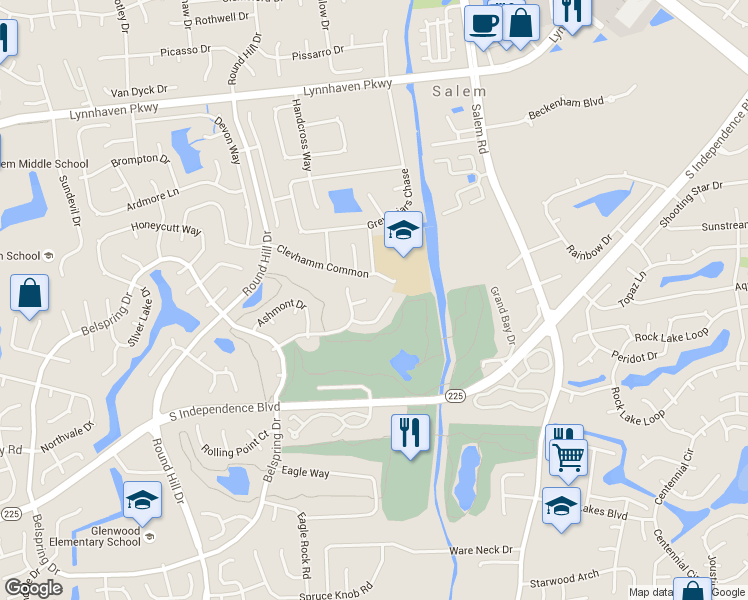 map of restaurants, bars, coffee shops, grocery stores, and more near 801 Parkview Court in Virginia Beach