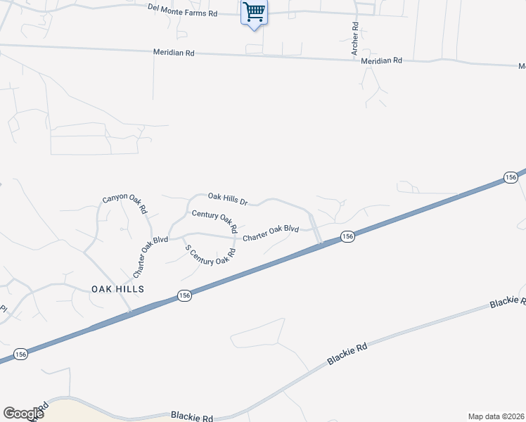 map of restaurants, bars, coffee shops, grocery stores, and more near 15410 Oak Hills Drive in Salinas