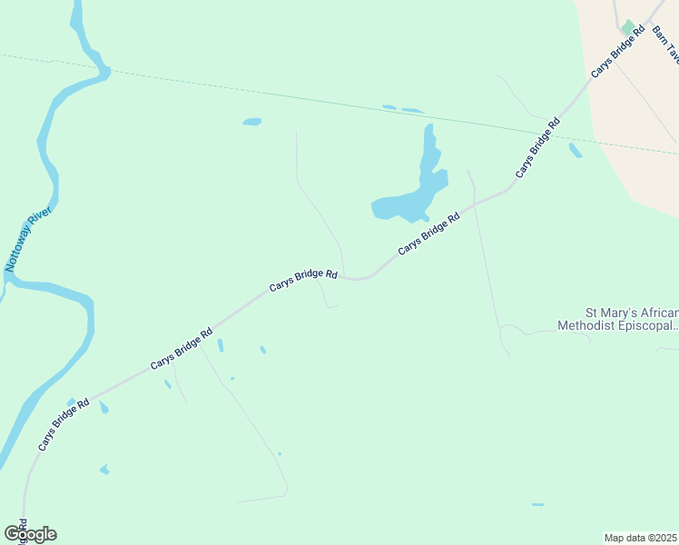 map of restaurants, bars, coffee shops, grocery stores, and more near 17640 Carys Bridge Road in Courtland