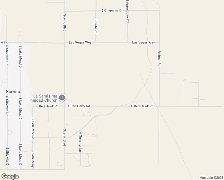 map of restaurants, bars, coffee shops, grocery stores, and more near East Red Hawk Road in Littlefield