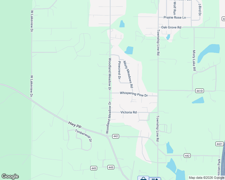map of restaurants, bars, coffee shops, grocery stores, and more near 1389 Whispering Pine Drive in Poplar Bluff