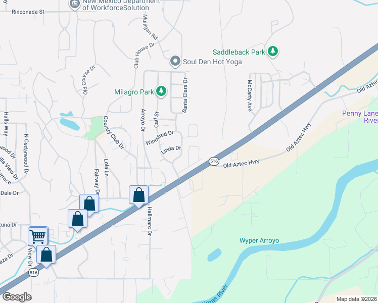 map of restaurants, bars, coffee shops, grocery stores, and more near 5717 Chance Lane in Farmington