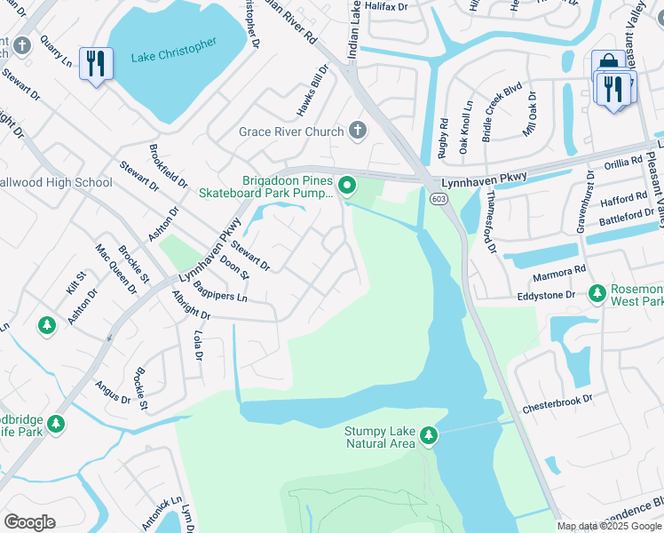 map of restaurants, bars, coffee shops, grocery stores, and more near 5257 Albright Drive in Virginia Beach