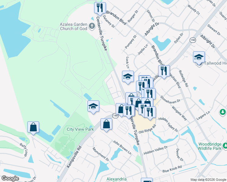 map of restaurants, bars, coffee shops, grocery stores, and more near 1857 Centerville Turnpike in Virginia Beach