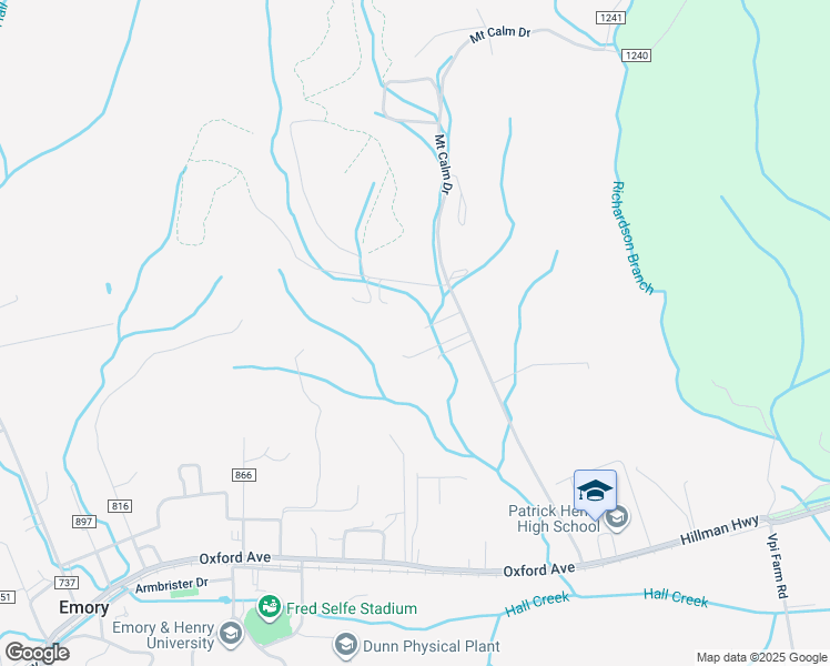 map of restaurants, bars, coffee shops, grocery stores, and more near 11696 Mount Calm Drive in Glade Spring