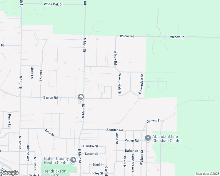map of restaurants, bars, coffee shops, grocery stores, and more near 2540 Brownwood Court in Poplar Bluff