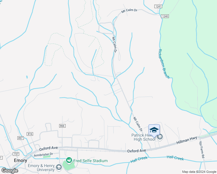 map of restaurants, bars, coffee shops, grocery stores, and more near 11696 Mount Calm Drive in Glade Spring