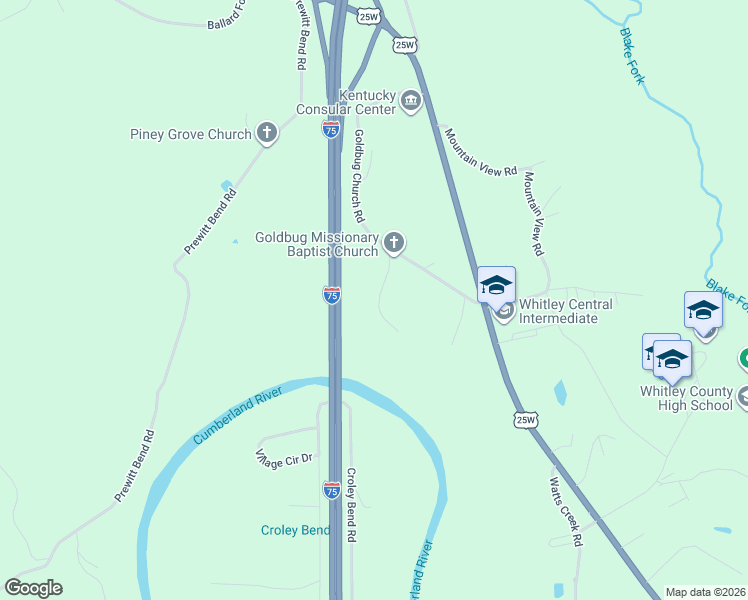 map of restaurants, bars, coffee shops, grocery stores, and more near 179 Goldbug Church Road in Williamsburg
